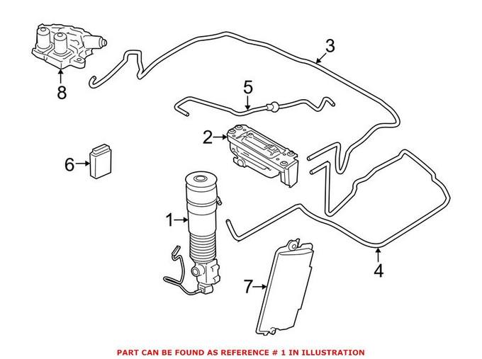 BMW Shock Absorber - Rear Driver Left 37126858813